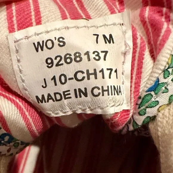 Sperry Top-Sider Women’s Floral Canvas Sneakers Coastal Preppy Shoes Size 7M NWT - Picture 6 of 10